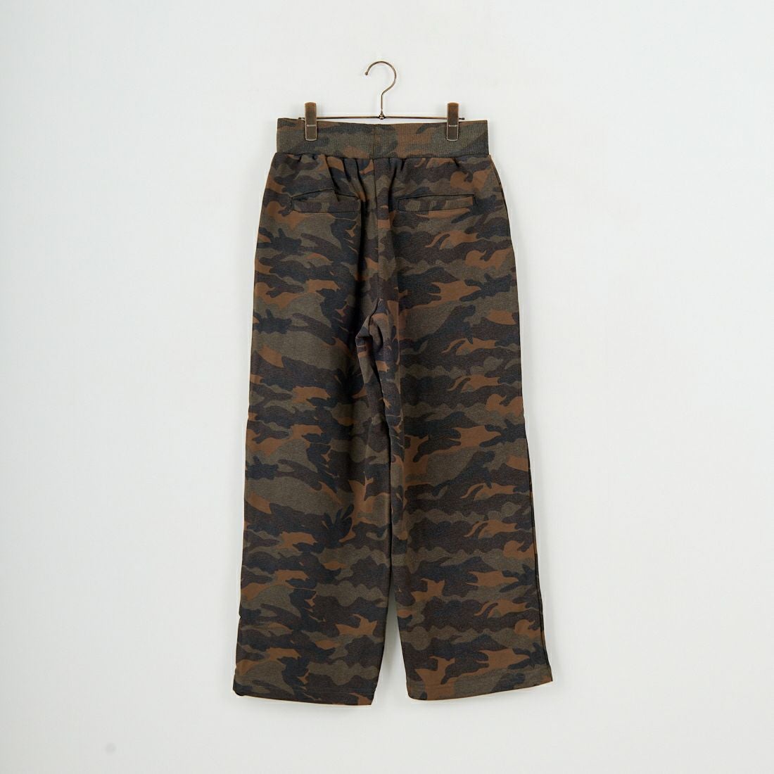 SLICK [スリック] カモフラージュプリント ワイドスウェットパンツ [5161040] 430 WOODLA