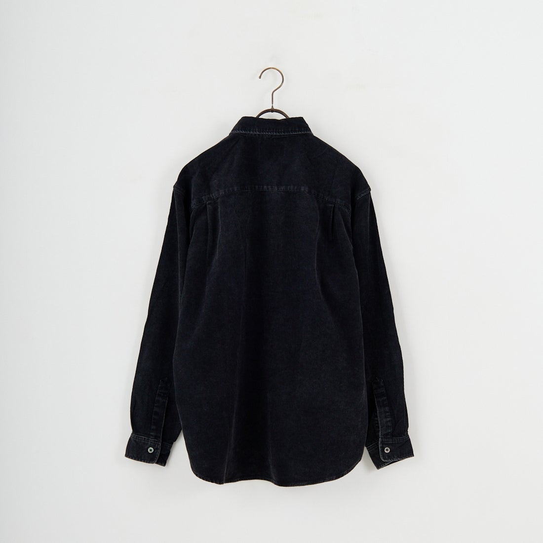 SLICK [スリック] サルファーダイ コーデュロイレギュラーシャツ [5121041] 700 BLACK