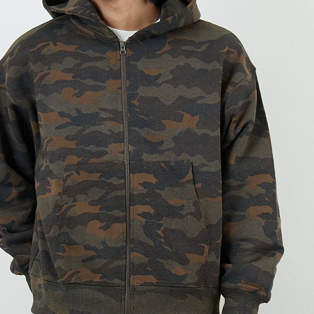SLICK [スリック] カモフラージュプリント ダブルジップパーカー [5131039] 430 WOODLA