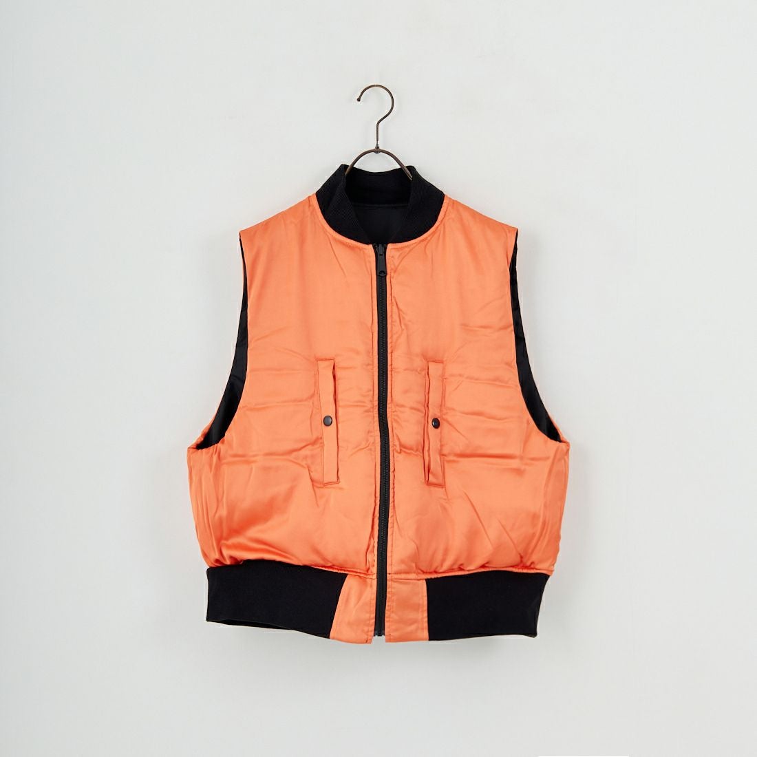 THRIFTY LOOK [スリフティールック] MA-1 刺繍ベスト [TL25F032] BLACK