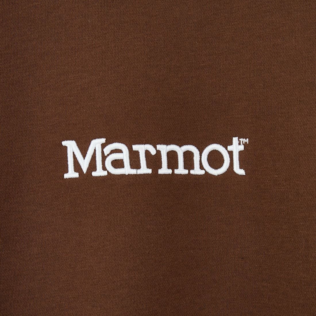 Marmot [マーモット] 別注 ブランド刺繍ロゴ クルーネックスウェット [MTFW25USW364IN-JF] BROWN
