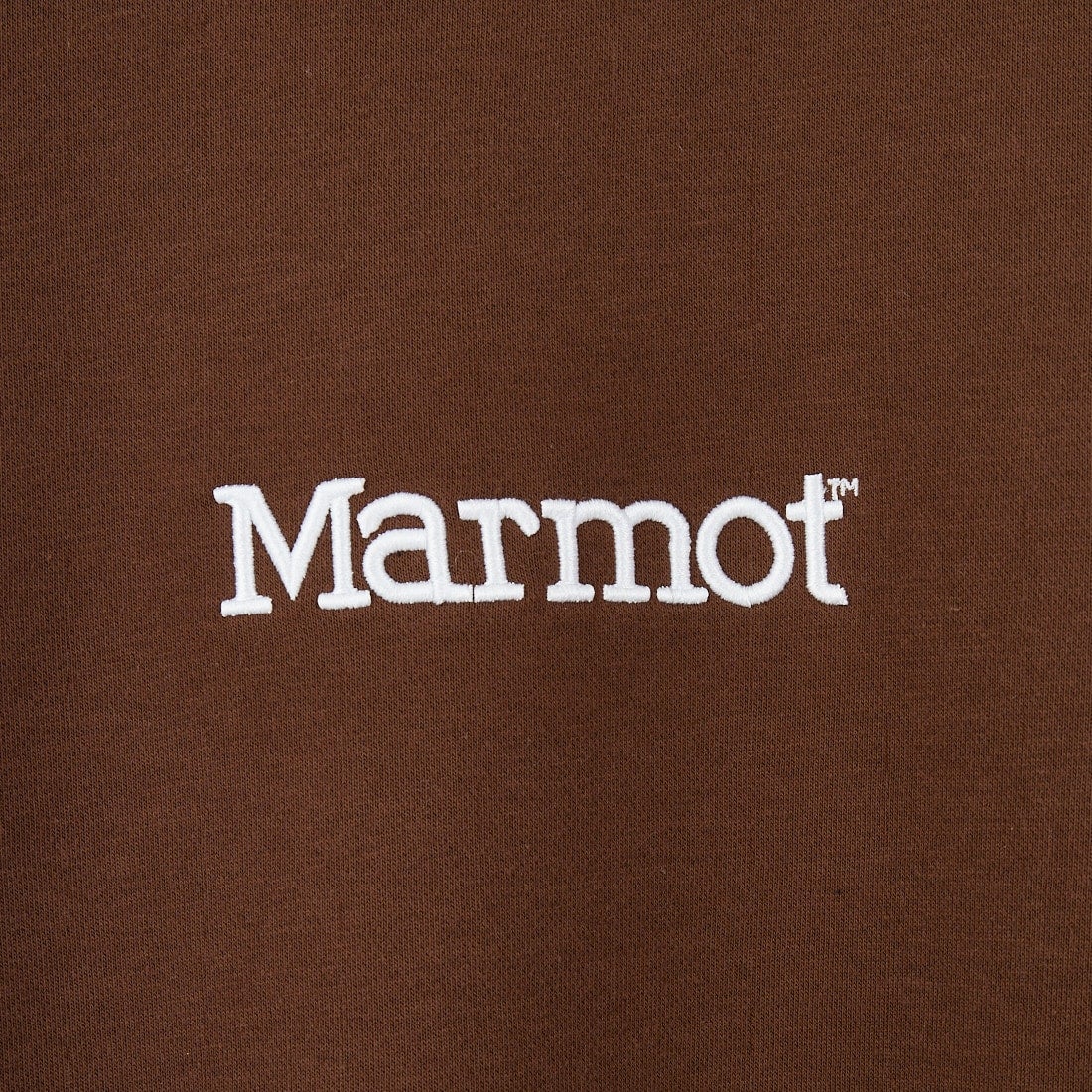 Marmot [マーモット] 別注 ブランド刺繍ロゴ クルーネックスウェット [MTFW25USW364IN-JF] BROWN