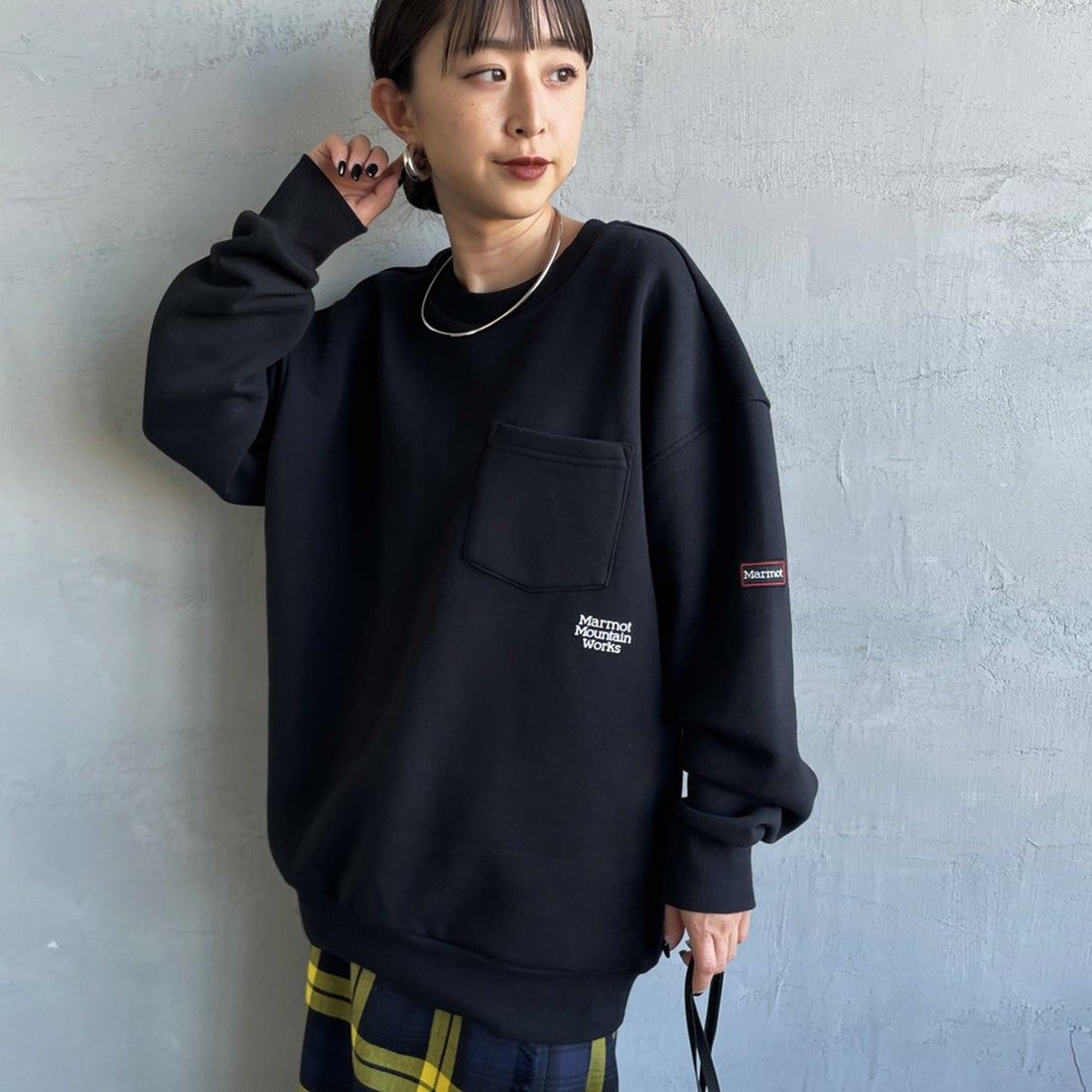 BLACK&&モデル身長：150cm 着用サイズ：S&&