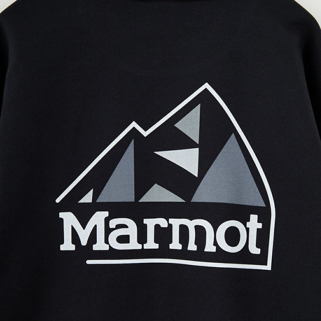 Marmot [マーモット] 別注 ブランドロゴ バックプリントスウェット [MTFW25USW362IN-JF] BLACK