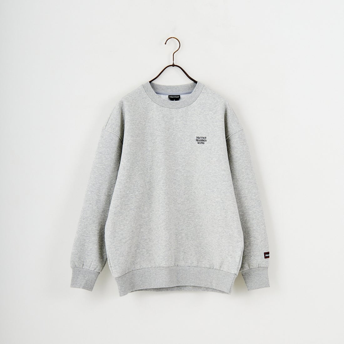 Marmot [マーモット] 別注 ヒストリーロゴ バックプリントスウェット [MTFW25USW363IN-JF] TOP GRAY