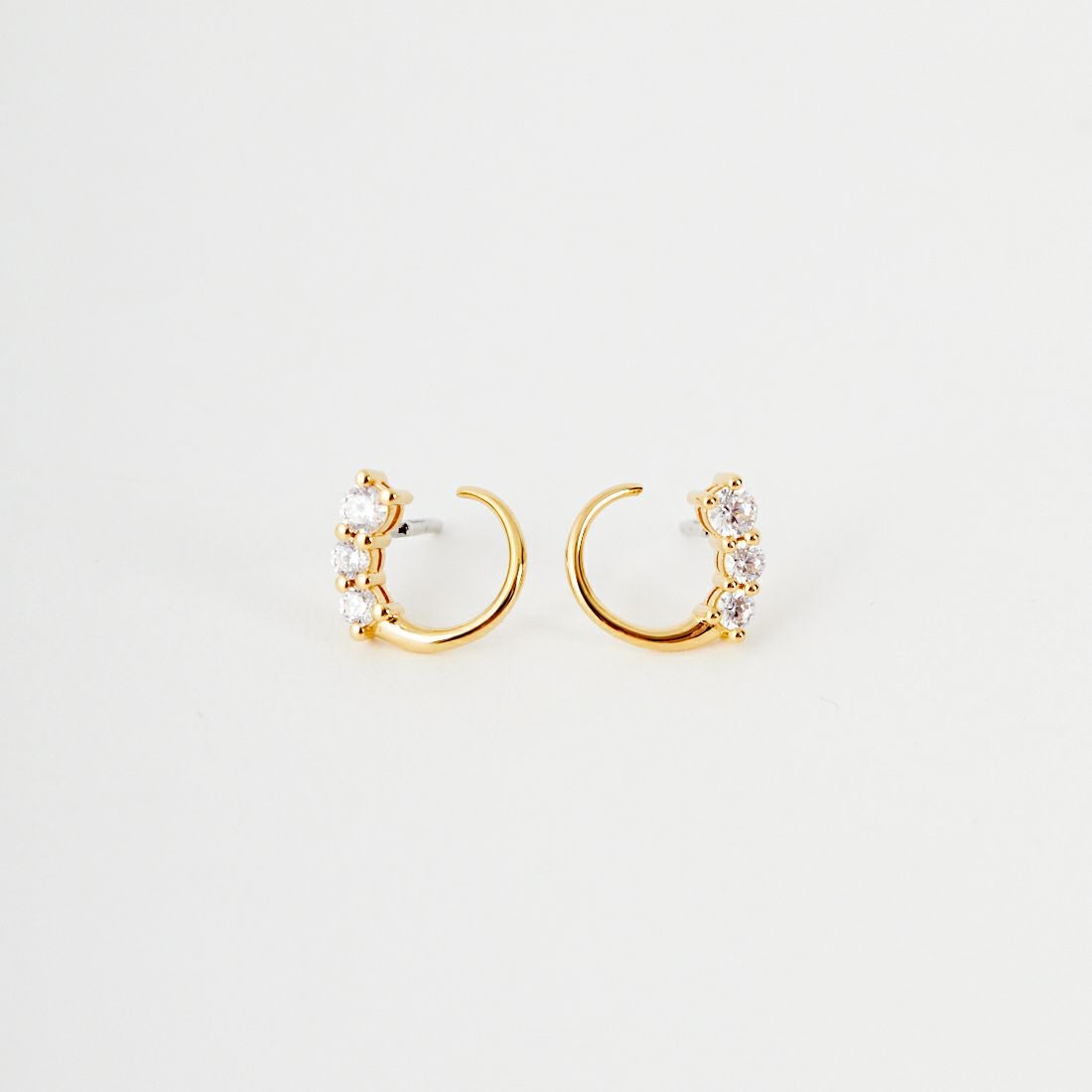 Baqless [バックレス] オネスティ ツイスト ゴールド ピアス [CZ-TW-YG] GOLD