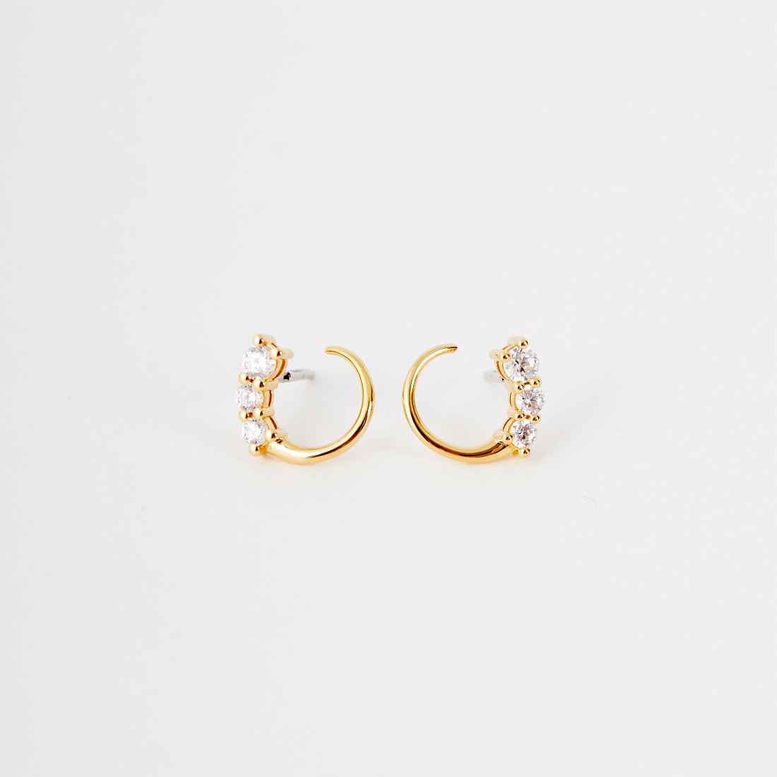 Baqless [バックレス] オネスティ ツイスト ゴールド ピアス [CZ-TW-YG] GOLD