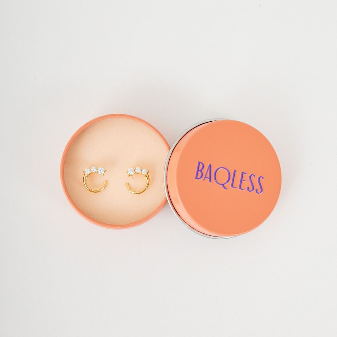 Baqless [バックレス] オネスティ ツイスト ゴールド ピアス [CZ-TW-YG] GOLD