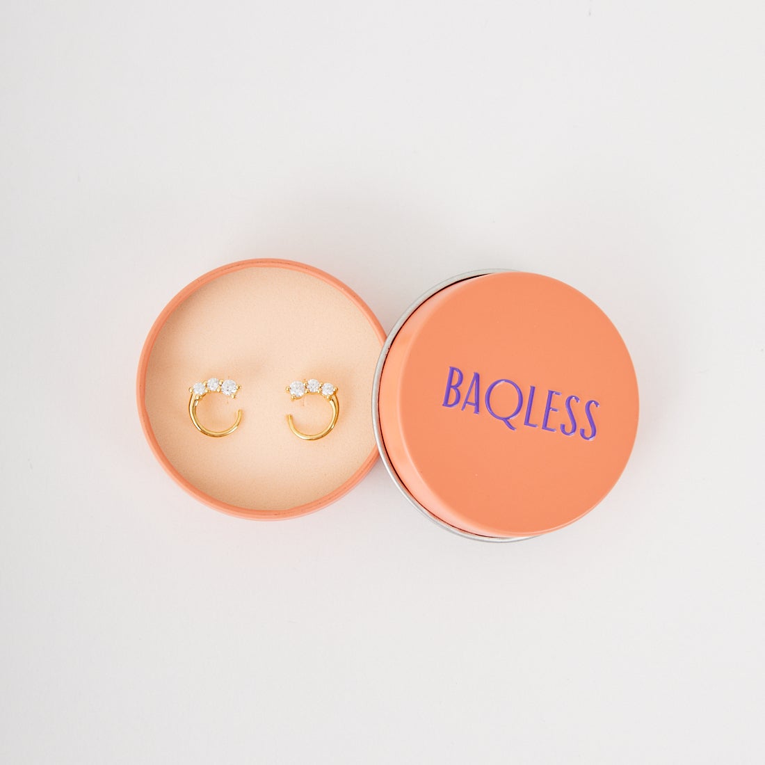 Baqless [バックレス] オネスティ ツイスト ゴールド ピアス [CZ-TW-YG] GOLD