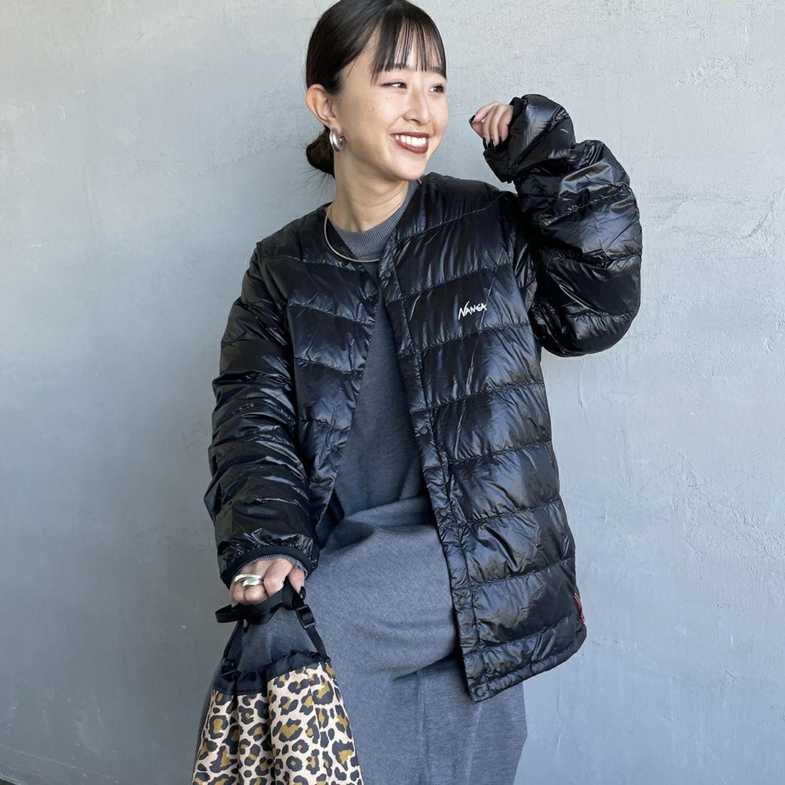 BLK&&モデル身長：150cm 着用サイズ：S&&