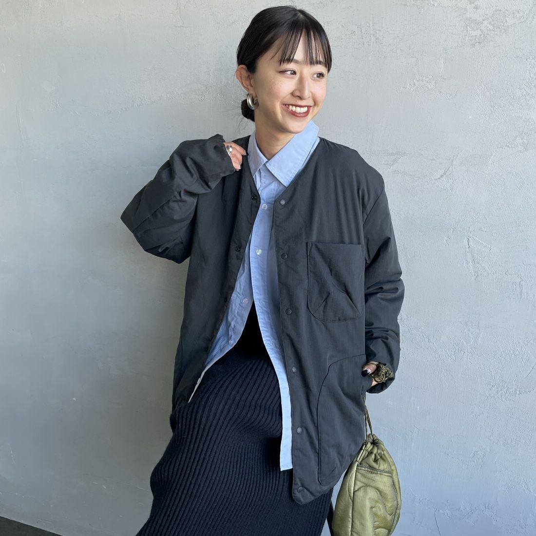 BLK&&モデル身長：150cm 着用サイズ：S&&