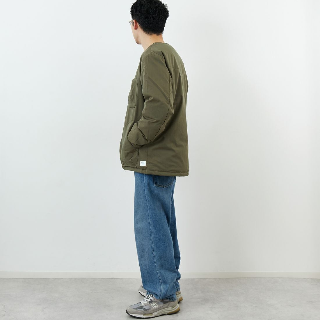 NANGA [ナンガ] ヒノックリップストップインナーダウンカーディガン [ND2441-1M300] AMG &&モデル身長：168cm 着用サイズ：M&&