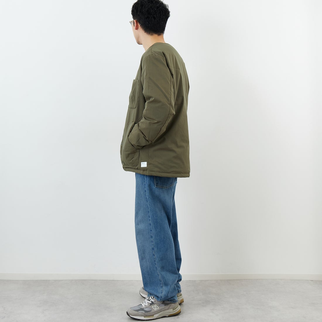 NANGA [ナンガ] ヒノックリップストップインナーダウンカーディガン [ND2441-1M300] AMG &&モデル身長：168cm 着用サイズ：M&&