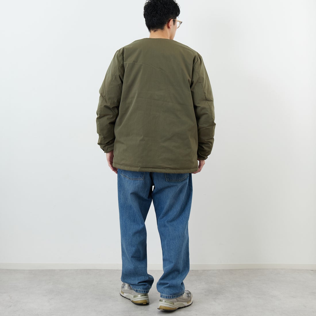 NANGA [ナンガ] ヒノックリップストップインナーダウンカーディガン [ND2441-1M300] AMG &&モデル身長：168cm 着用サイズ：M&&