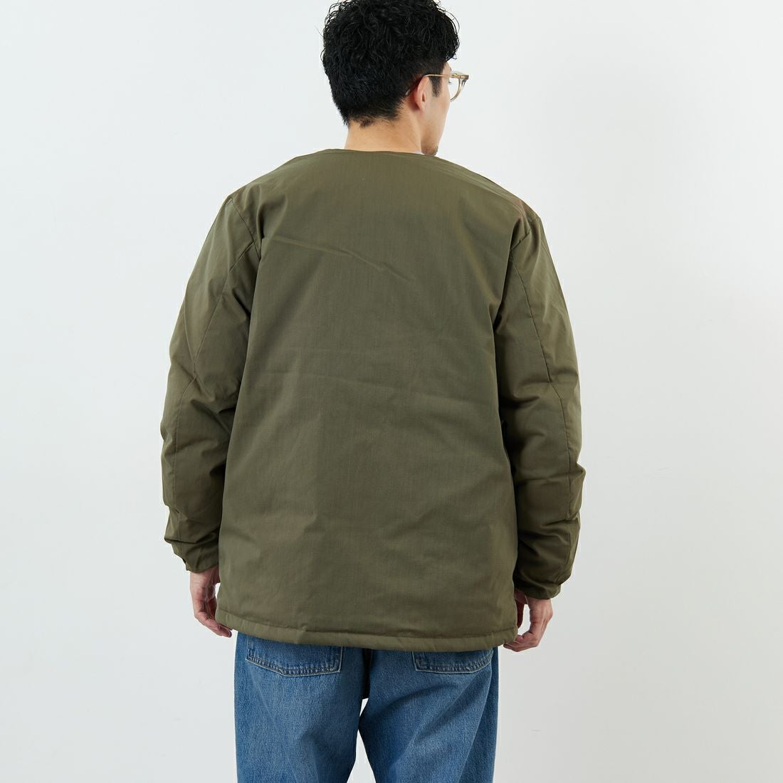 NANGA [ナンガ] ヒノックリップストップインナーダウンカーディガン [ND2441-1M300] AMG &&モデル身長：168cm 着用サイズ：M&&