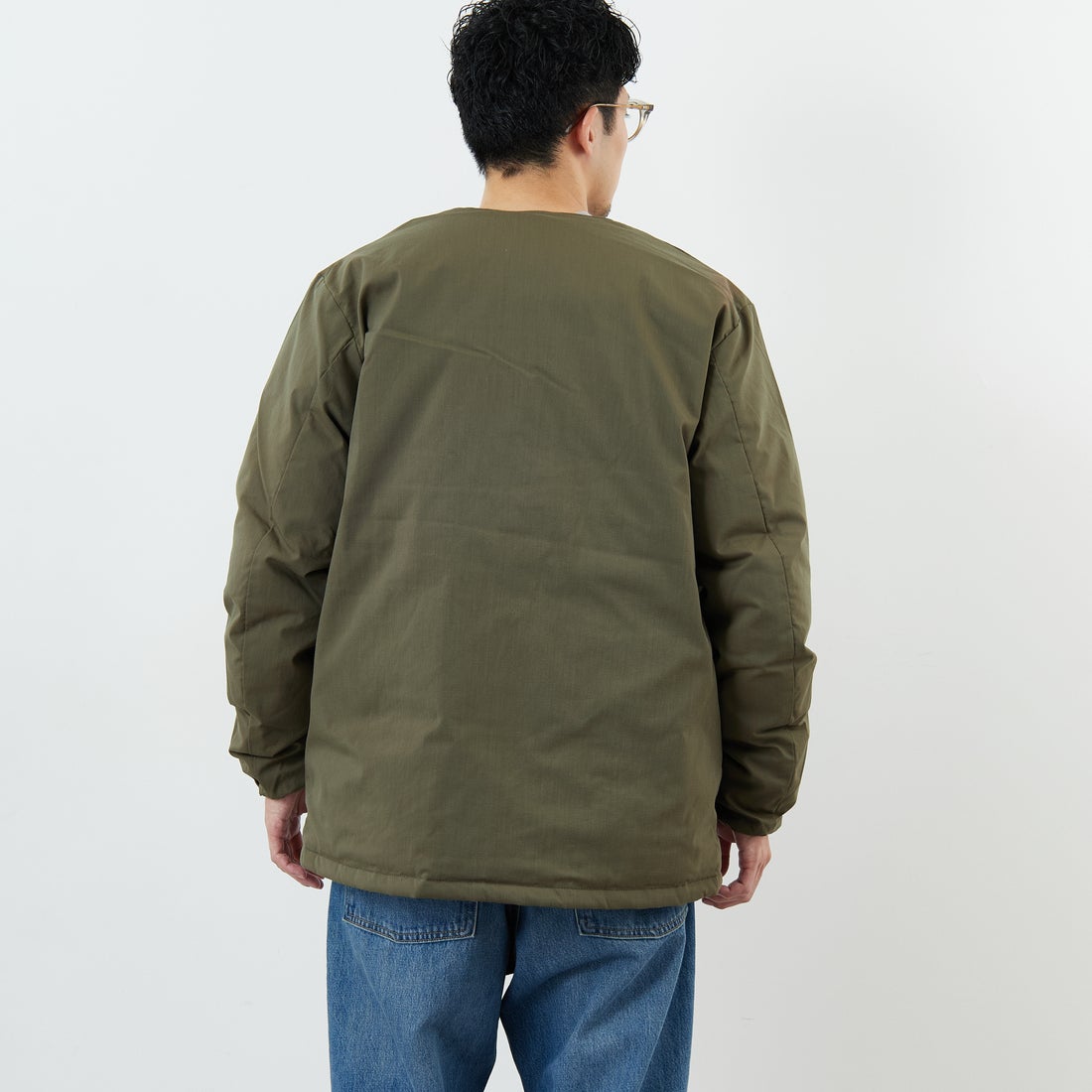 NANGA [ナンガ] ヒノックリップストップインナーダウンカーディガン [ND2441-1M300] AMG &&モデル身長：168cm 着用サイズ：M&&