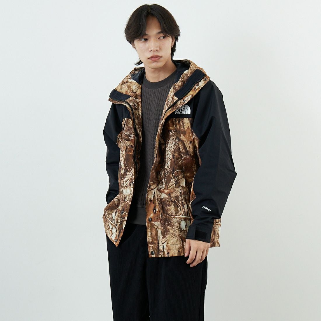 THE NORTH FACE [ザ ノースフェイス] ノベルティマウンテンライトジャケット [NP62551] FF &&モデル身長：179cm 着用サイズ：M&&