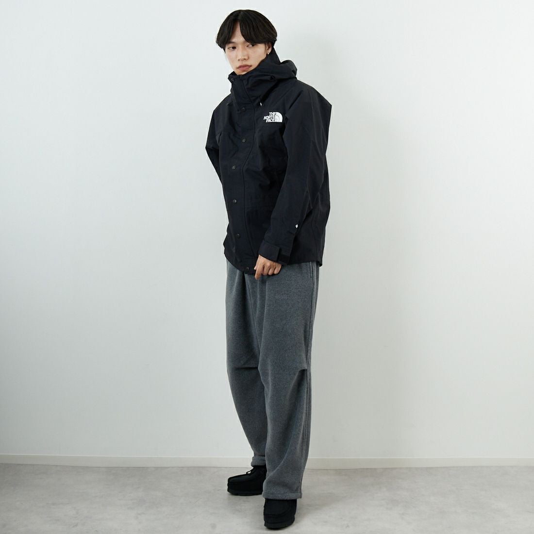 THE NORTH FACE [ザ ノースフェイス] マウンテンライトジャケット [NP62550] K &&モデル身長：179cm 着用サイズ：M&&