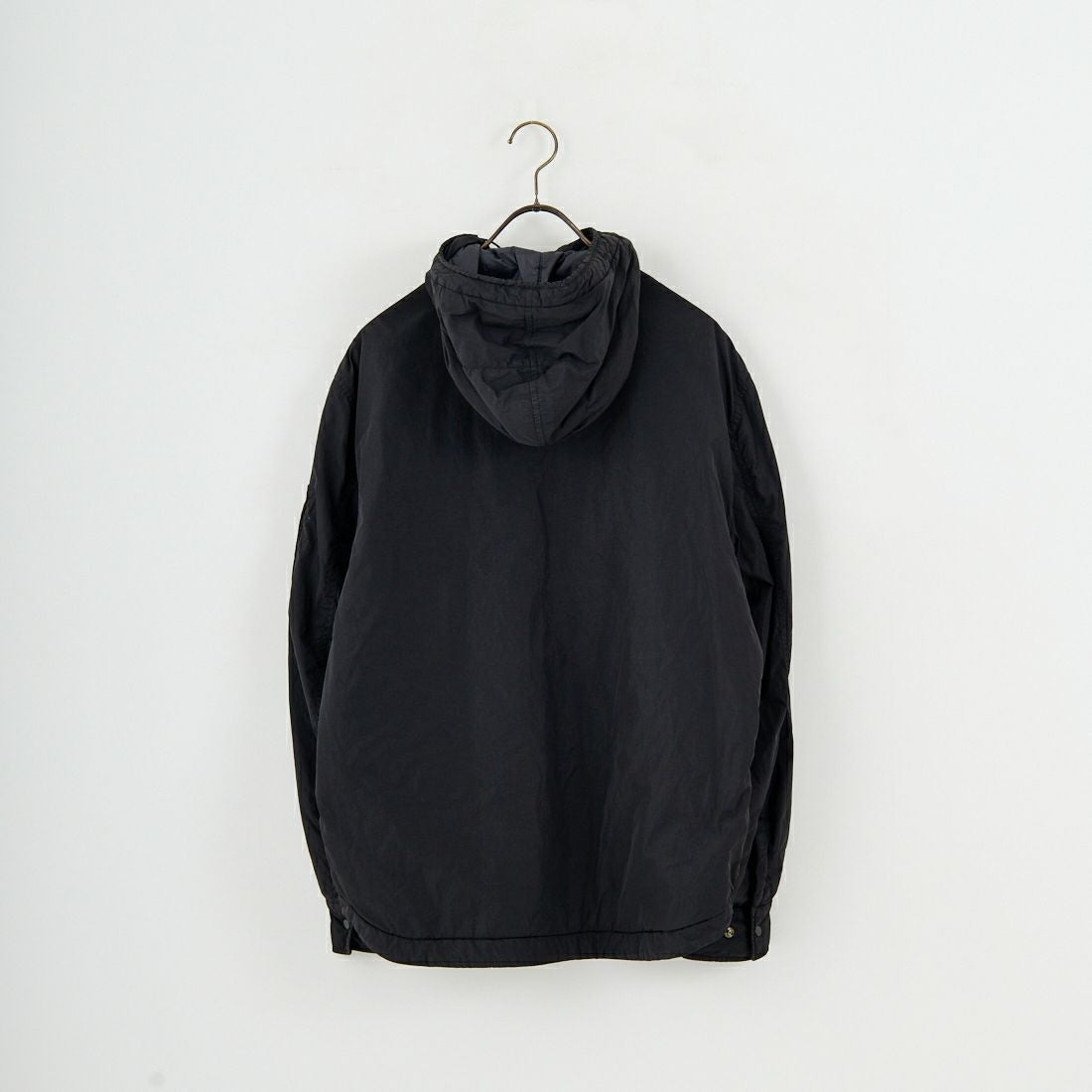 C.P.COMPANY [シーピーカンパニー] Chrome-R フーデッドジップオーバーシャツ [19CMOS084A] 999 BLACK