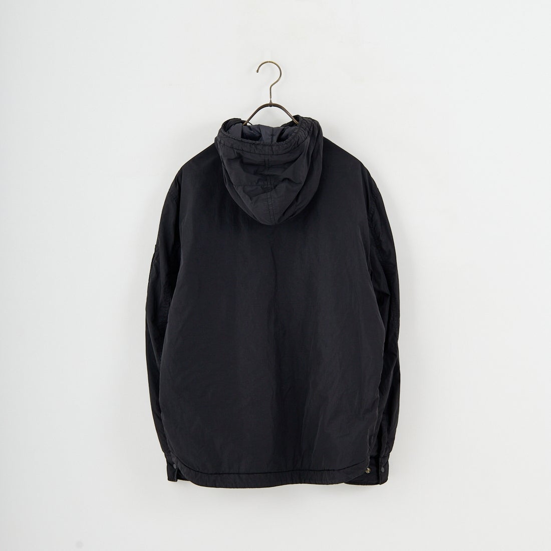 C.P.COMPANY [シーピーカンパニー] Chrome-R フーデッドジップオーバーシャツ [19CMOS084A] 999 BLACK