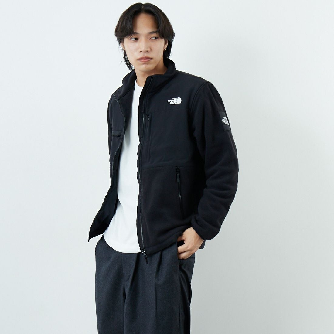 THE NORTH FACE [ザ ノースフェイス] デナリジャケット [NA72450] K &&モデル身長：179cm 着用サイズ：M&&