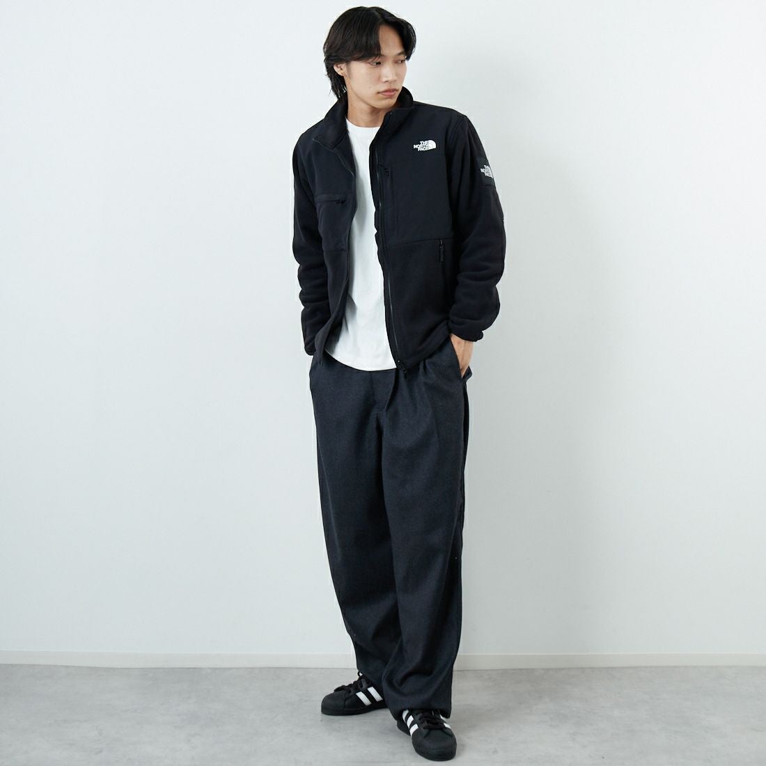 THE NORTH FACE [ザ ノースフェイス] デナリジャケット [NA72450] K &&モデル身長：179cm 着用サイズ：M&&