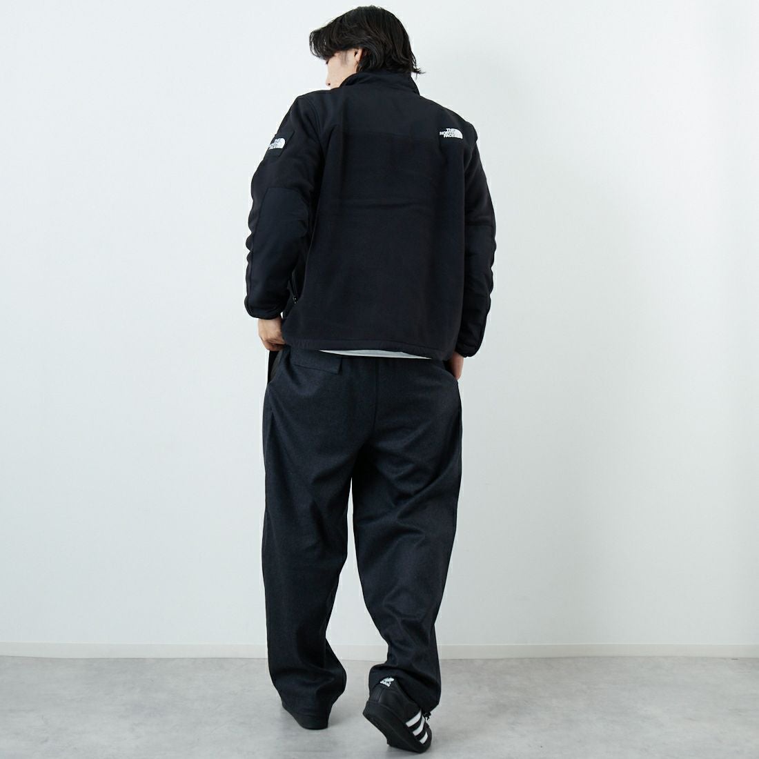 THE NORTH FACE [ザ ノースフェイス] デナリジャケット [NA72450] K &&モデル身長：179cm 着用サイズ：M&&