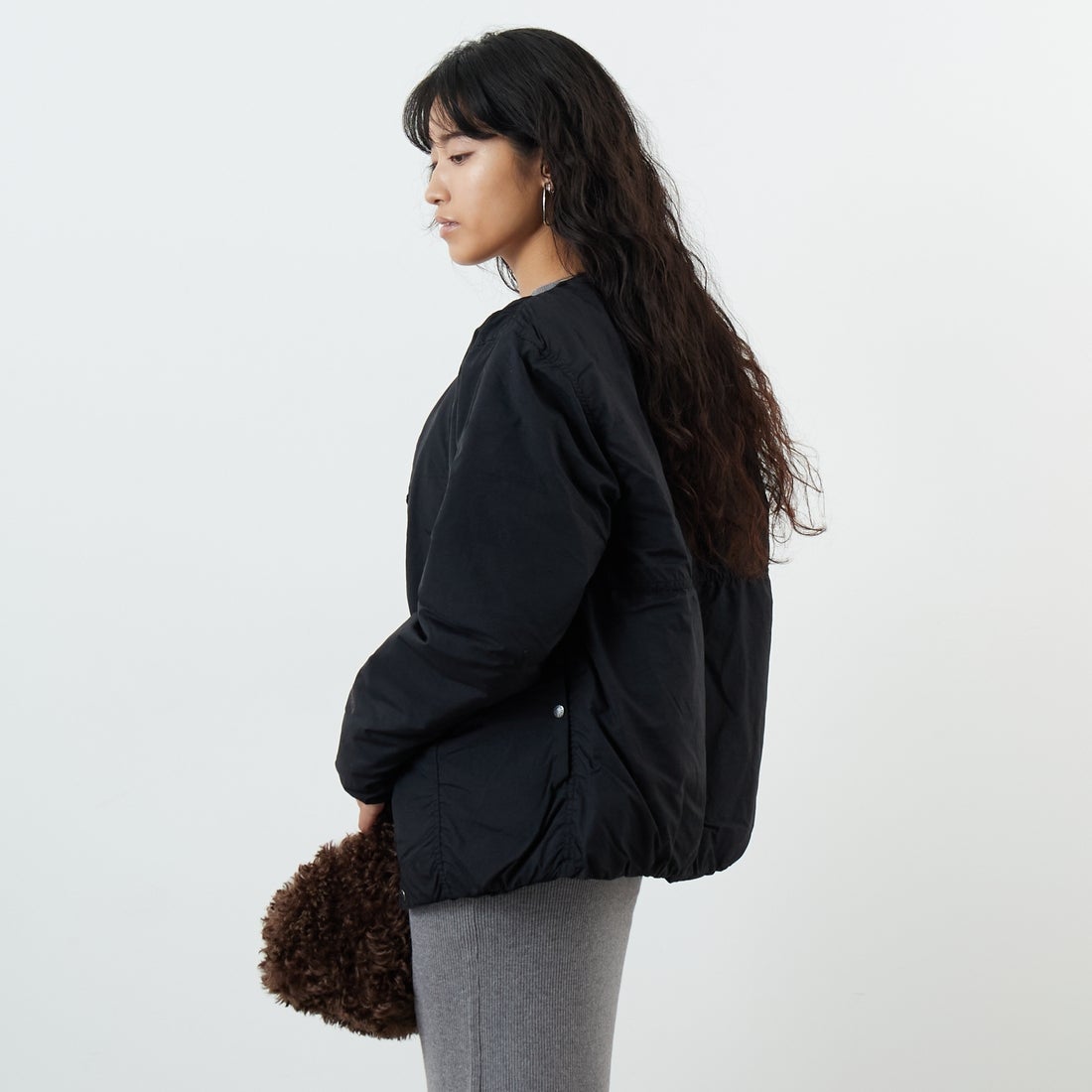THE NORTH FACE [ザ ノースフェイス] オルタレーションゼファーシェルカーディガン [ND92561] K &&モデル身長：162cm 着用サイズ：S&&