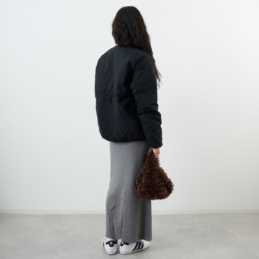 THE NORTH FACE [ザ ノースフェイス] オルタレーションゼファーシェルカーディガン [ND92561] K &&モデル身長：162cm 着用サイズ：S&&