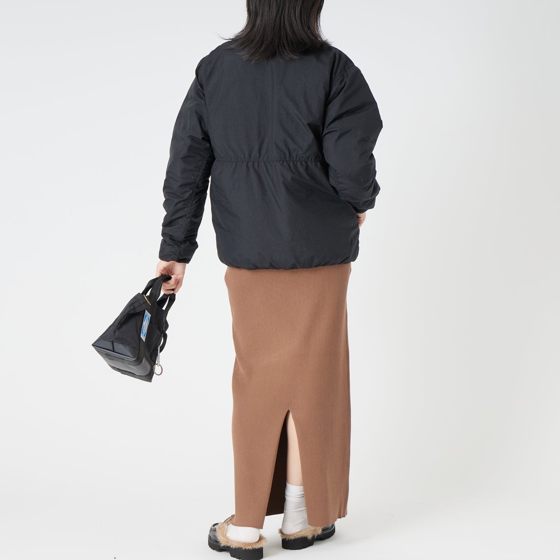 THE NORTH FACE [ザ ノースフェイス] オルタレーションゼファーシェルカーディガン [ND92561] K &&モデル身長：162cm 着用サイズ：S&&