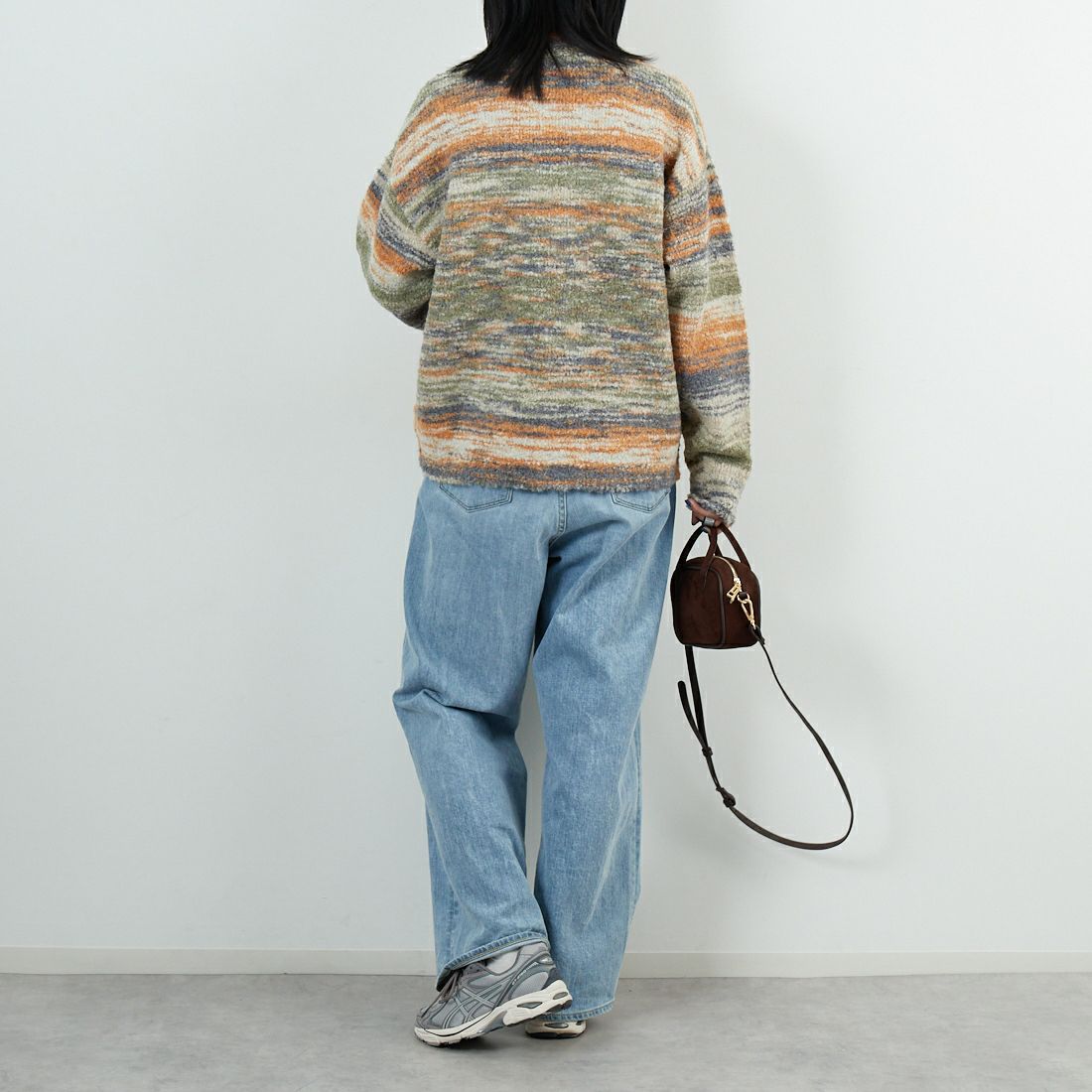 ILL ONE EIGHTY [イル ワンエイティ] グランドキャニオン ニットカーディガン [ILL252-19] DAWN &&モデル身長：167cm 着用サイズ：S&&