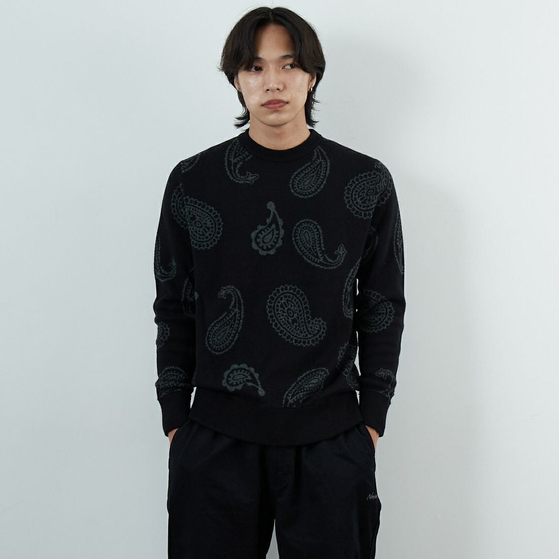 SN90 BLACK&&モデル身長：179cm 着用サイズ：M&&