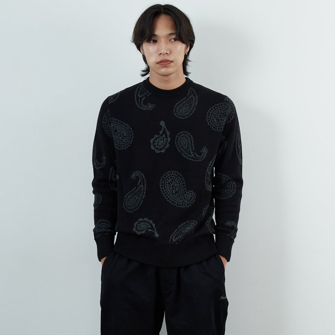 SN90 BLACK&&モデル身長：179cm 着用サイズ：M&&