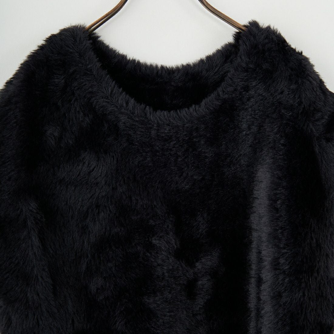 CHIGNON [シニヨン] ファーライクフレンチニットベスト [9454-076JR] BLACK