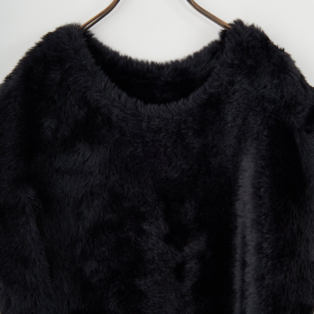 CHIGNON [シニヨン] ファーライクフレンチニットベスト [9454-076JR] BLACK