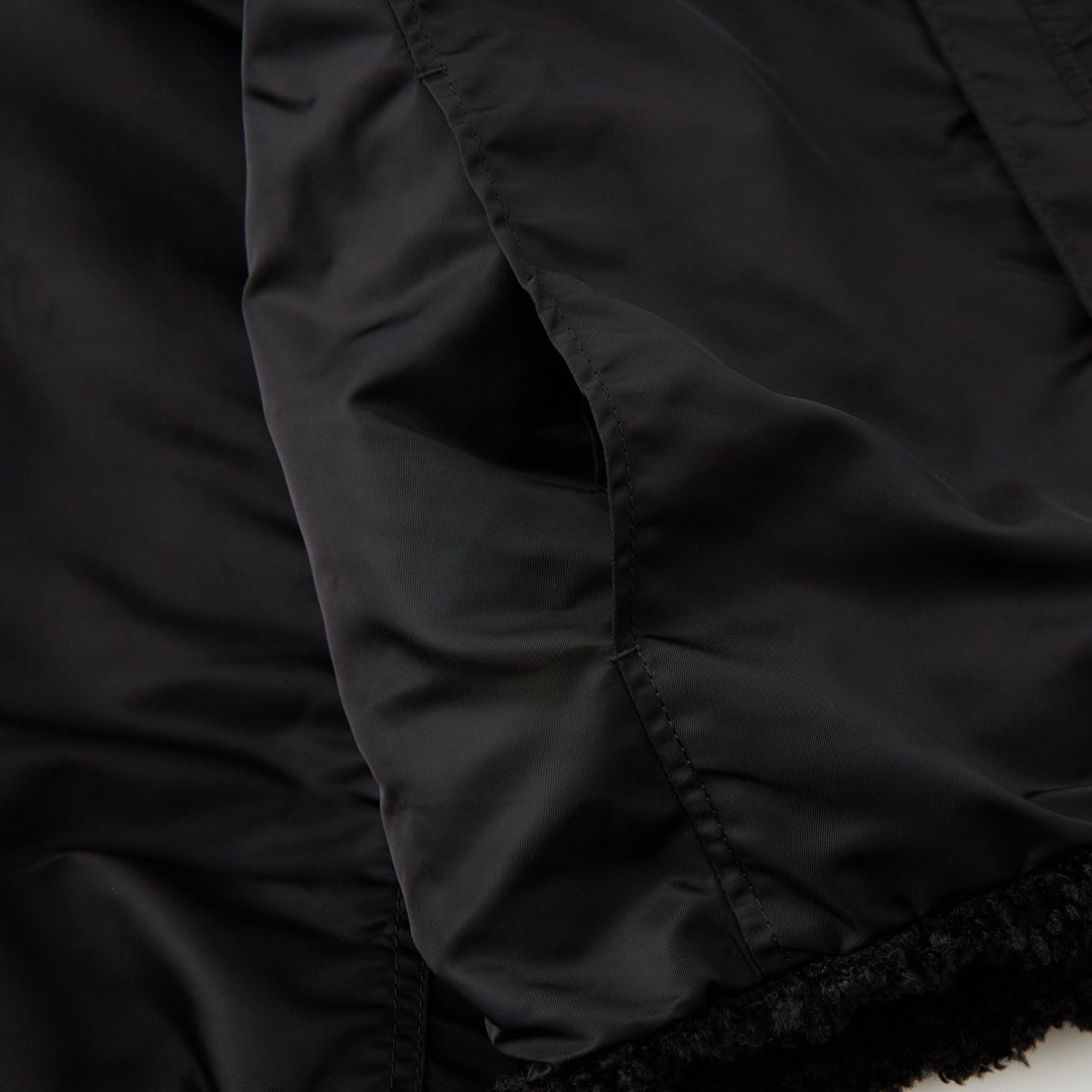 STELLA CIFFON [ステラシフォン] スーパーテディファー リバーシブルブルゾン [ST3-26101] 80 BLACK