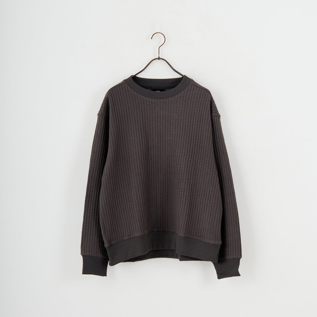 SLICK [スリック] ビッグワッフル クルーネックプルオーバー [5131014] 720 COAL B