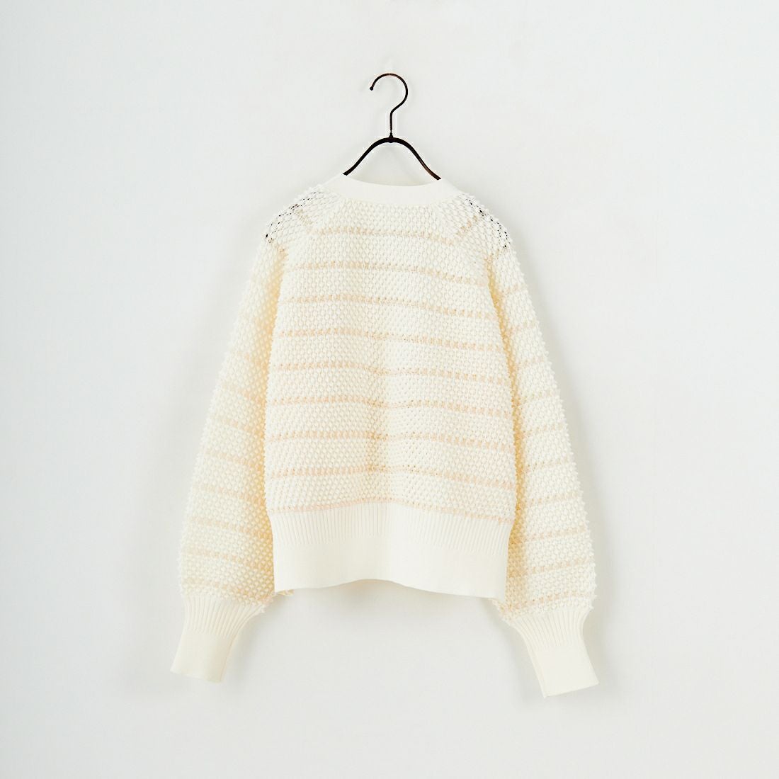 DIGNITE COLLIER [ディニテコリエ] ワッフルシアーニットカーディガン [80256145] 009 ｵﾌ