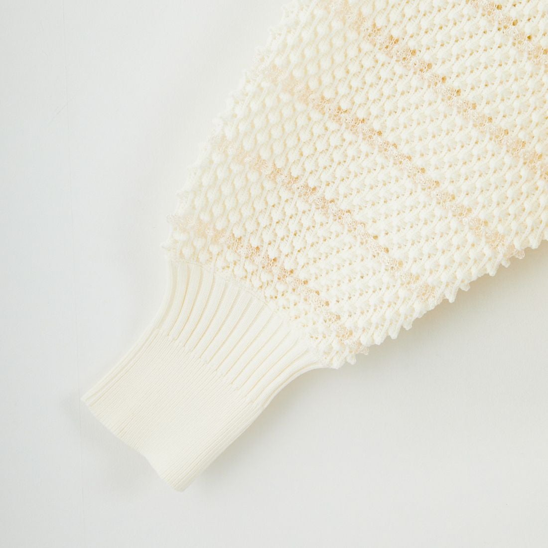 DIGNITE COLLIER [ディニテコリエ] ワッフルシアーニットカーディガン [80256145] 009 ｵﾌ