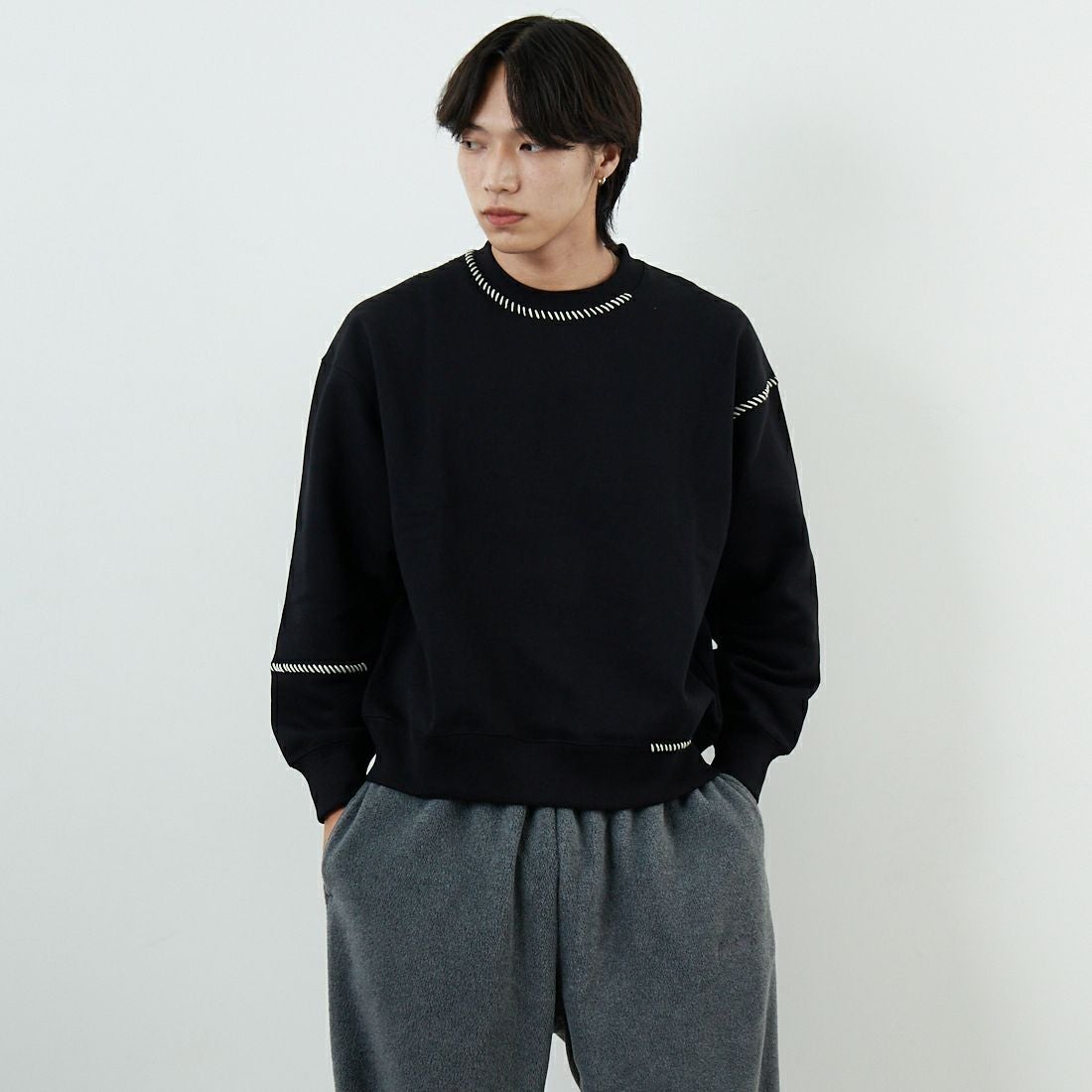 SLICK [スリック] コンパクトフリース エンブロイダリースウェットシャツ [5131033]