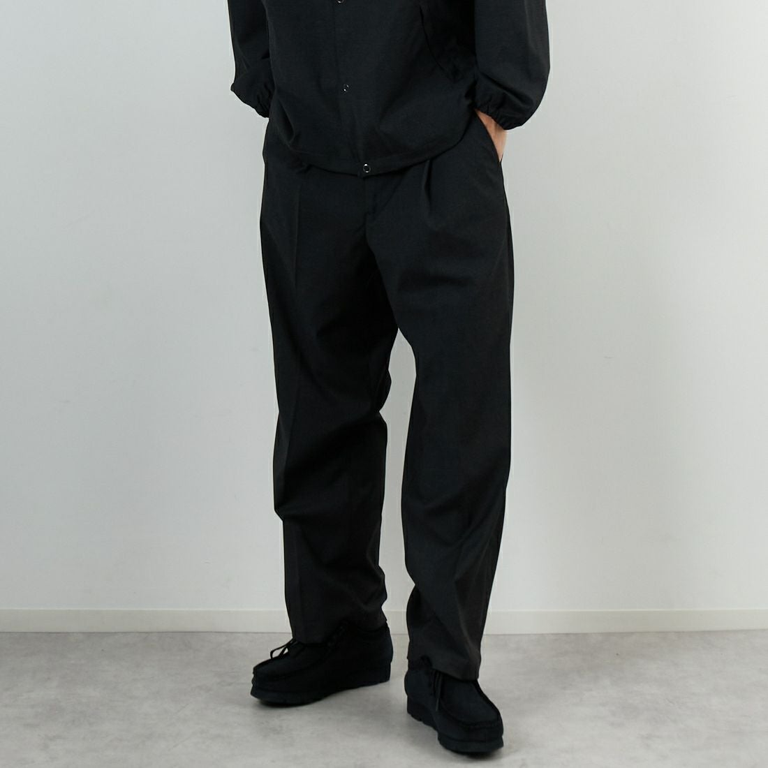 SLICK [スリック] TRギャバジン ワンタックテーパードスラックス