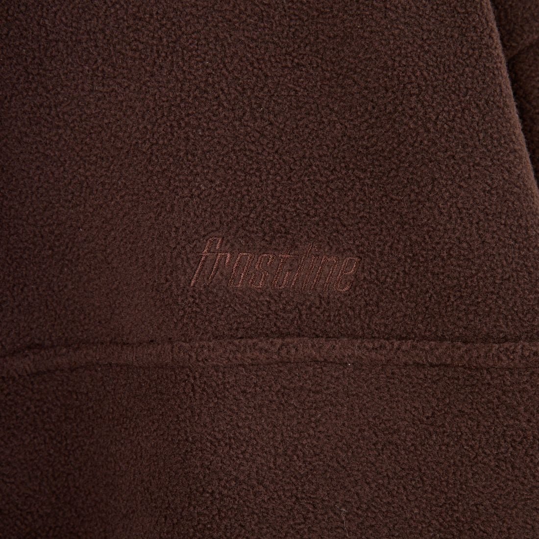 frostline [フロストライン] 別注 フリースハーフスナッププルオーバー [FL17-JK-IN5-JF] BROWN