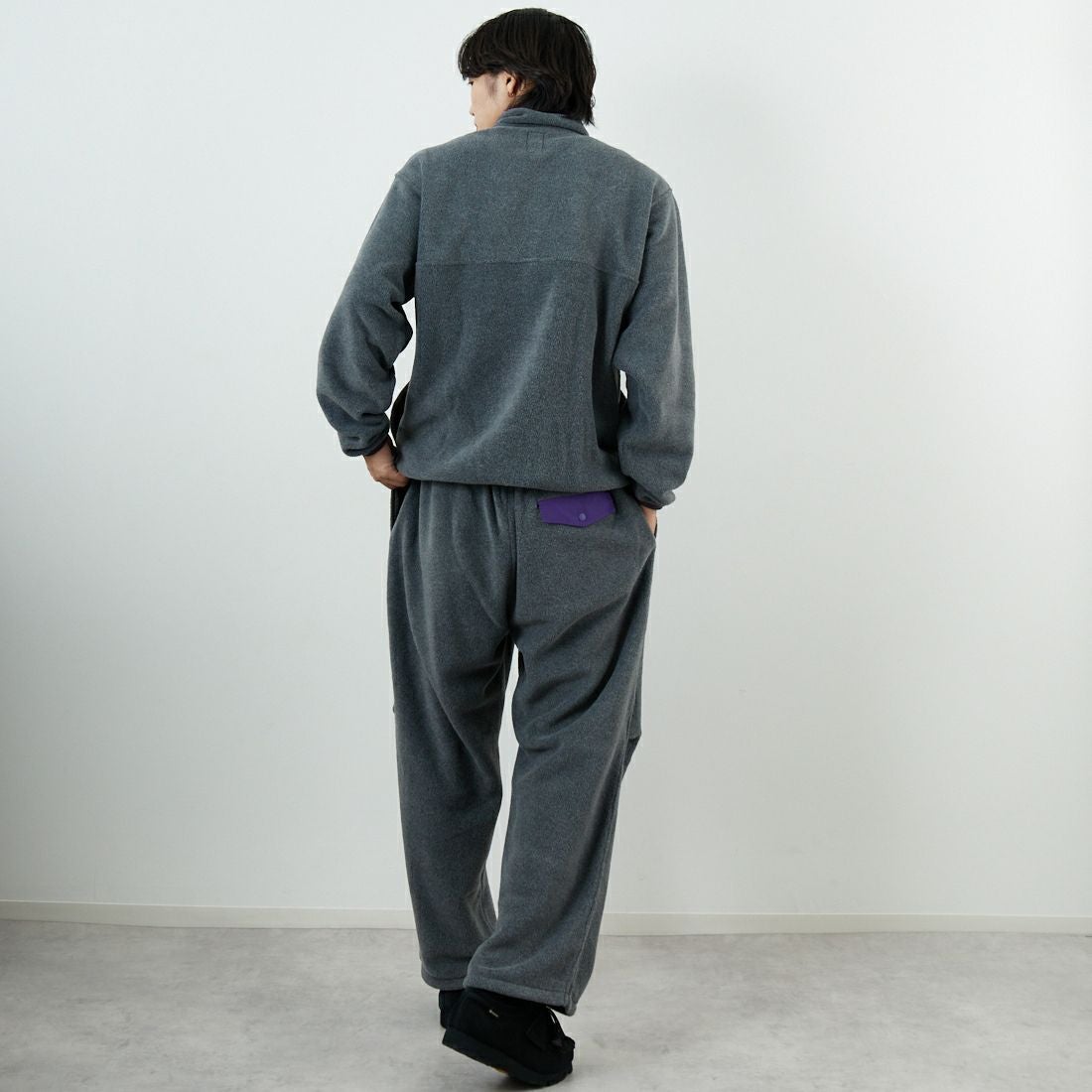 frostline [フロストライン] 別注 フリースパンツ [FL10-PT-IN5-JF] GRAY &&モデル身長：179cm 着用サイズ：L&&