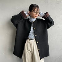 09 BLK/BRW&&モデル身長：150cm 着用サイズ：F&&