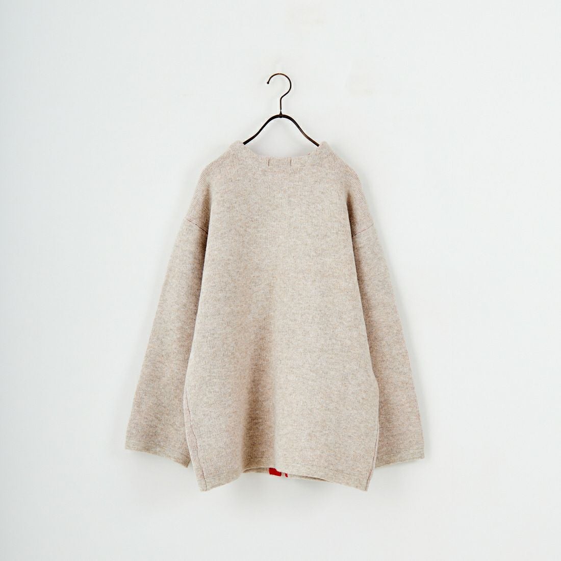 Maison de L'allure [メゾン ドゥ ラリュール] ダブルフェイスニットコート [M24131036] 22 BEG/RED