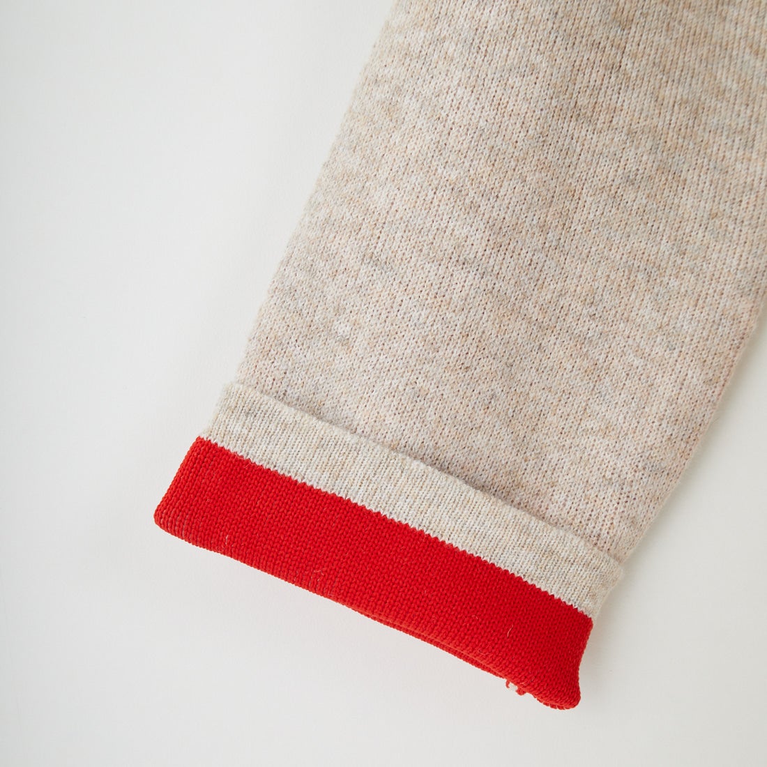 Maison de L'allure [メゾン ドゥ ラリュール] ダブルフェイスニットコート [M24131036] 22 BEG/RED