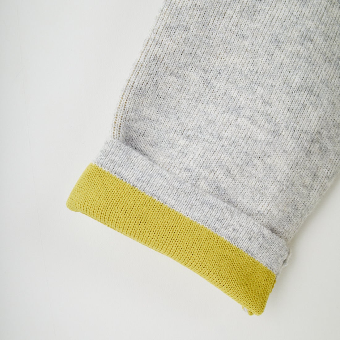 Maison de L'allure [メゾン ドゥ ラリュール] ダブルフェイスニットコート [M24131036] 07 GRY/YEL