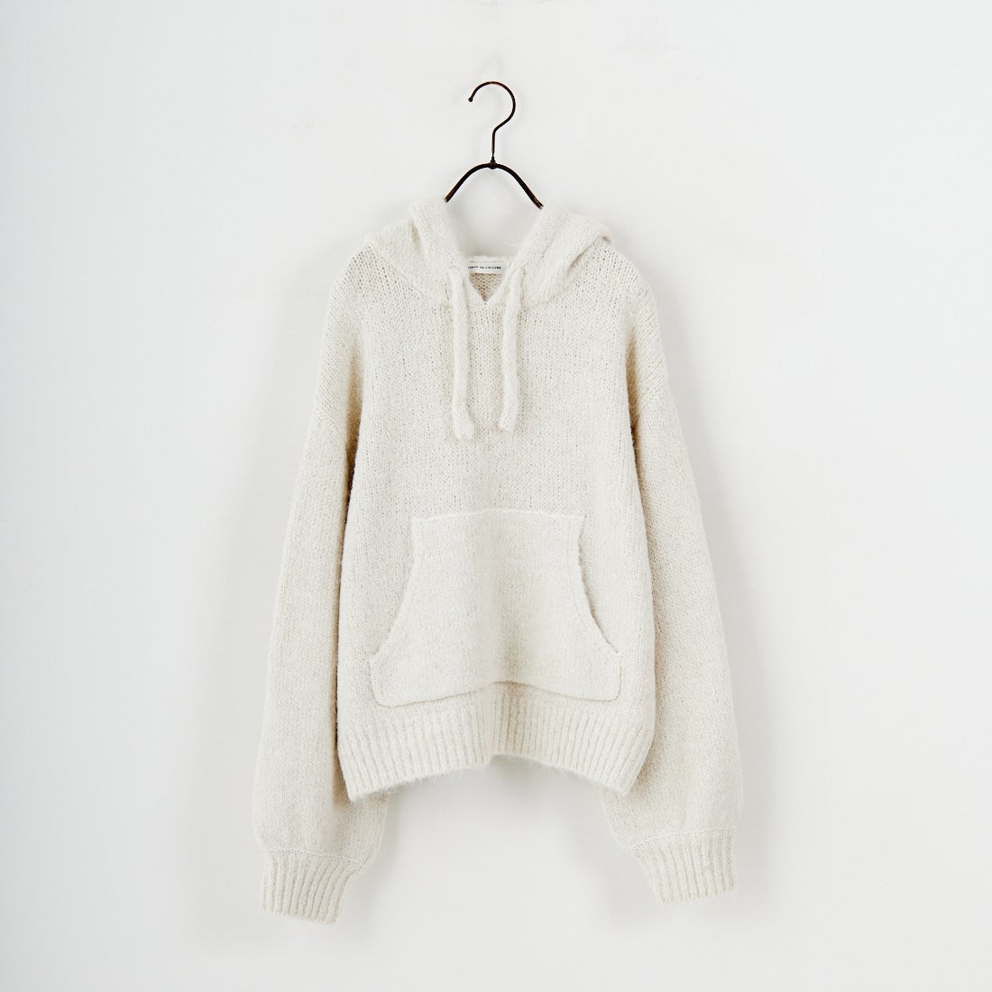 Maison de L'allure [メゾン ドゥ ラリュール] 起毛ニットフーディ [M25131027] 02 NATURAL
