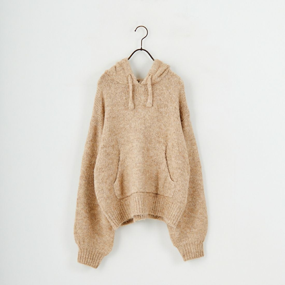 Maison de L'allure [メゾン ドゥ ラリュール] 起毛ニットフーディ [M25131027] 22 BEIGE