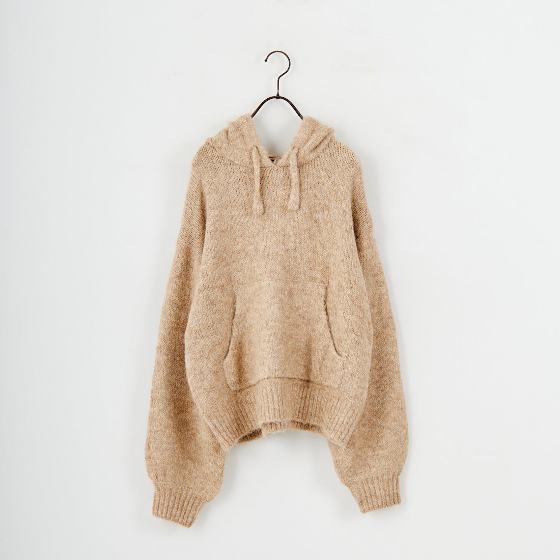 Maison de L'allure [メゾン ドゥ ラリュール] 起毛ニットフーディ [M25131027] 22 BEIGE